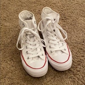 White Converse sneakers